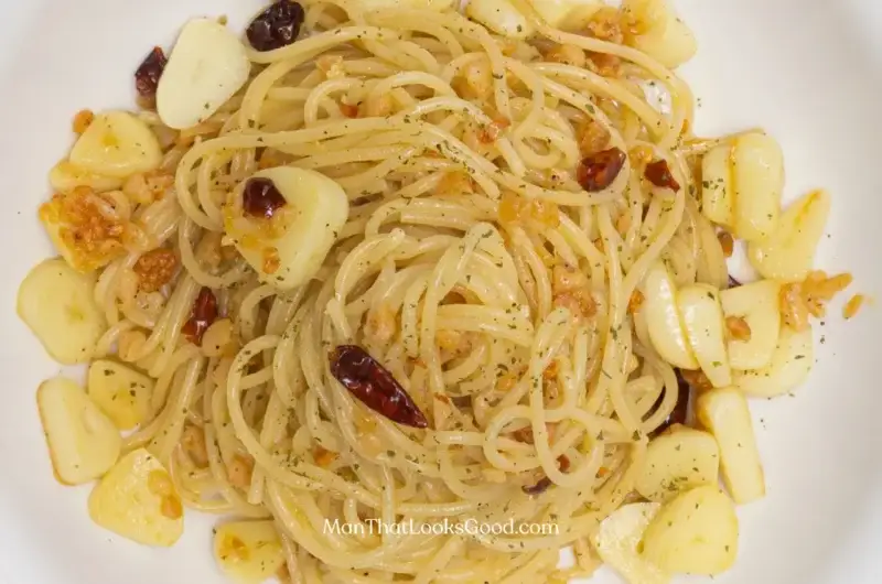 Fideos con miel y ajo